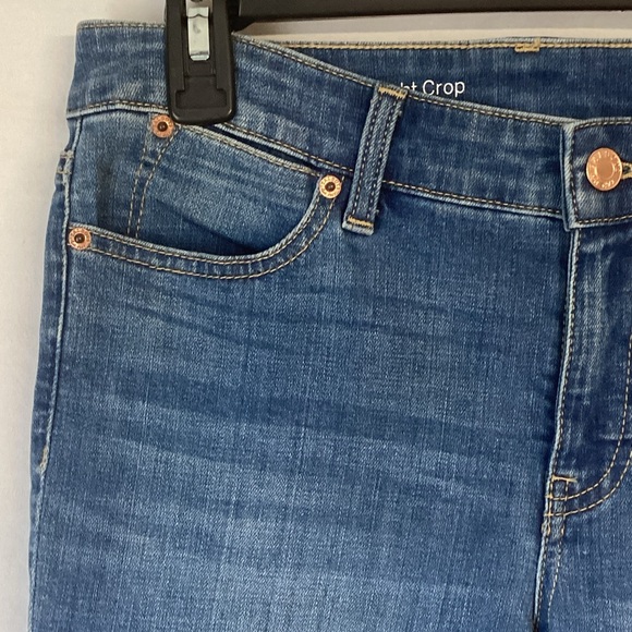 Talbots Flawless Straight Crop Blue Women's Jeans Size 2 - Picture 4 of 9